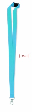 Logo trade promotional giveaway photo of: Lanyard with metal hook 20 mm