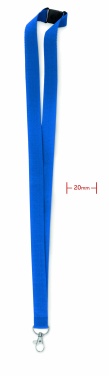 Logo trade promotional merchandise image of: Lanyard with metal hook 20 mm