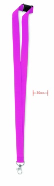 Logo trade advertising products image of: Lanyard with metal hook 20 mm