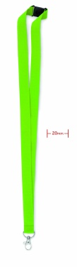 Logotrade promotional item picture of: Lanyard with metal hook 20 mm
