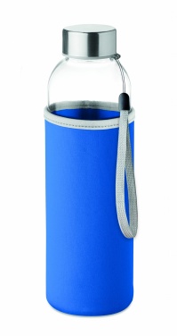 Logotrade corporate gift picture of: Glass bottle in pouch 500ml