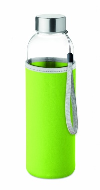 Logo trade promotional product photo of: Glass bottle in pouch 500ml