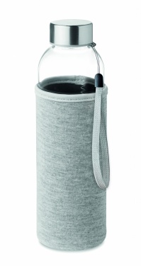 Logo trade promotional giveaways picture of: Glass bottle in pouch 500ml