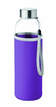 Logo trade corporate gift photo of: Glass bottle in pouch 500ml