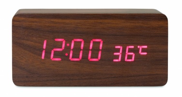 Logotrade promotional item picture of: LED clock/5W wireless charger