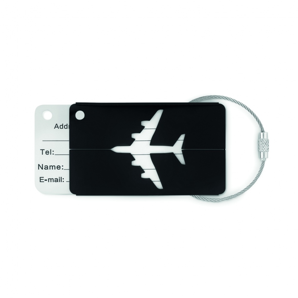 Logo trade promotional product photo of: Aluminium luggage tag