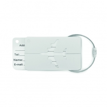 Logo trade advertising products picture of: Aluminium luggage tag