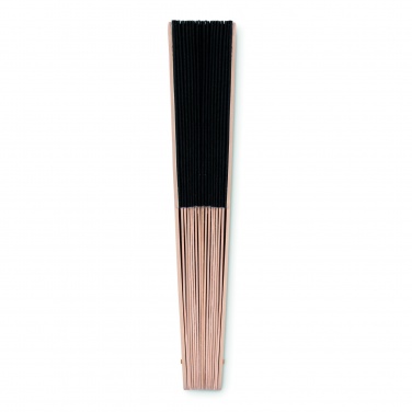 Logo trade advertising products image of: Manual hand fan wood