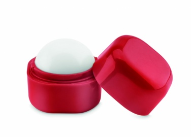 Logo trade promotional giveaways image of: Lip balm in cube box