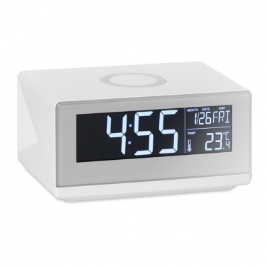 Logotrade advertising product image of: LED clock & wireless charger5W