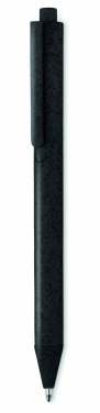 Logo trade promotional products image of: Wheat Straw/ABS push type pen