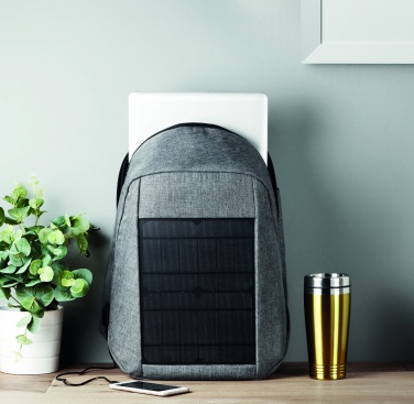 Logo trade corporate gift photo of: Backpack solar