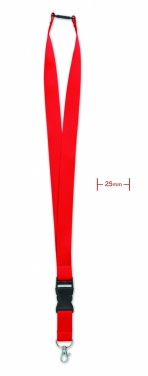 Logotrade advertising product picture of: Lanyard with metal hook 25mm
