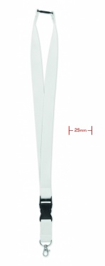 Logotrade promotional giveaway image of: Lanyard with metal hook 25mm