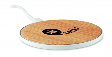 Logo trade promotional giveaway photo of: Wireless charger round 5W TISPAD