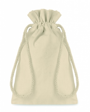 Logo trade corporate gifts image of: Small Cotton draw cord bag