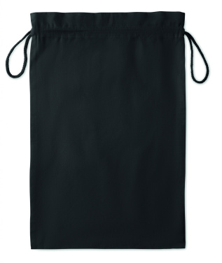 Logo trade advertising products picture of: Large Cotton draw cord bag black