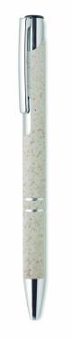 Logo trade promotional gifts image of: Wheat Straw/ABS push type pen