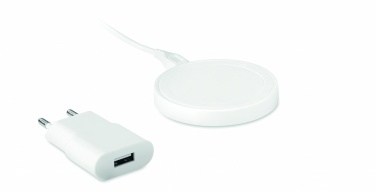 Logo trade corporate gifts picture of: Wireless charger travel set