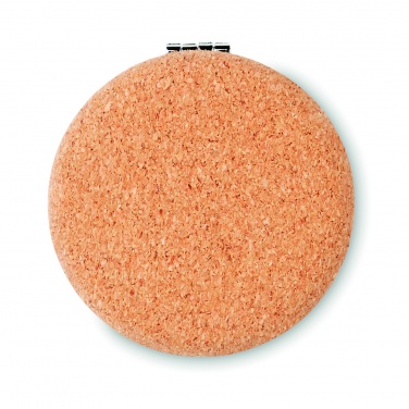 Logo trade corporate gifts picture of: Pocket mirror with cork cover