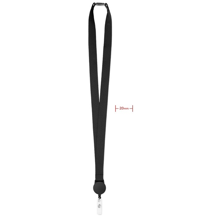 Logotrade promotional gift image of: Lanyard retractable clip