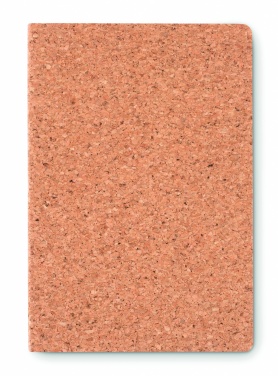 Logo trade corporate gift photo of: A5 cork notebook 96 lined