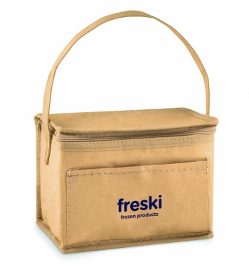 Logotrade advertising products photo of: 6 can woven paper cooler bag