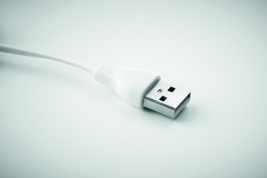Logo trade advertising products picture of: Bamboo 3-in-1 cable