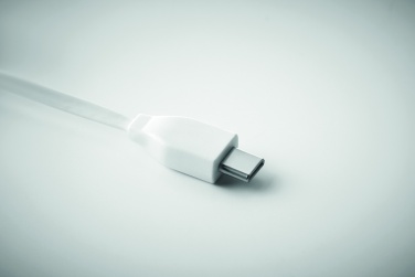 Logo trade promotional merchandise image of: Bamboo 3-in-1 cable