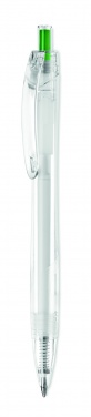 Logo trade business gifts image of: RPET push ball pen