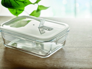 Logo trade promotional items image of: Glass lunchbox & PP lid 900ml