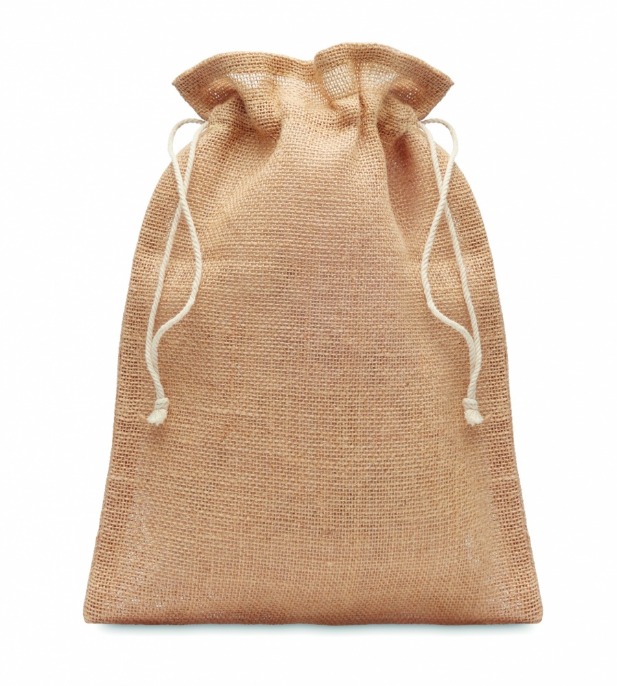 Logo trade business gift photo of: Medium jute gift bag 25 x 32cm