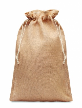 Logotrade promotional product picture of: Large jute gift bag 30x47 cm