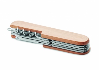 Logo trade corporate gift photo of: Multi tool pocket knife bamboo