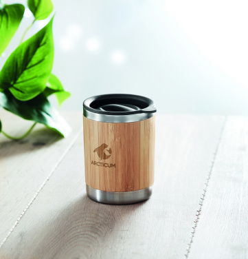 Logotrade advertising product picture of: Tumbler in bamboo cover 250ml