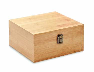 Logotrade promotional item image of: Whisky set in bamboo box