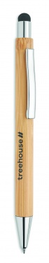 Logo trade advertising products picture of: Bamboo ballpoint pen with blue ink