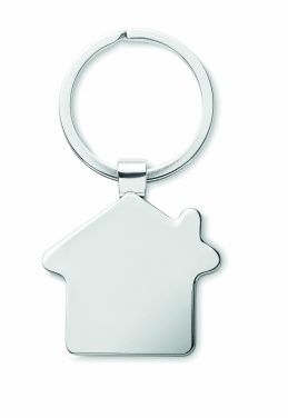 Logotrade promotional merchandise image of: House key ring metal bamboo NORDIC