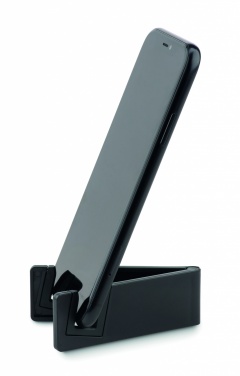 Logo trade corporate gifts image of: Phone holder bamboo fibre/PP