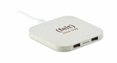 Logotrade business gift image of: Hub charger wheat straw/ABS 5W