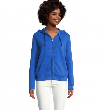 Logotrade business gifts photo of: SPIKE WOMEN ZIP HOOD SWEAT