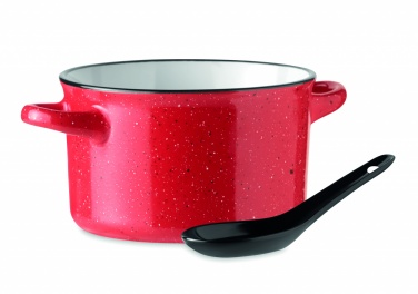 Logo trade promotional item photo of: Ceramic vintage bowl 550 ml