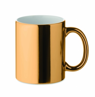 Logo trade promotional gifts image of: Ceramic mug metallic 300 ml