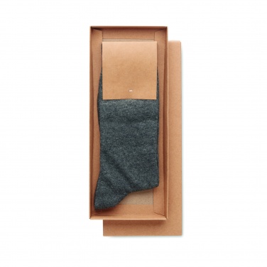 Logo trade business gifts image of: Pair of socks in gift box M