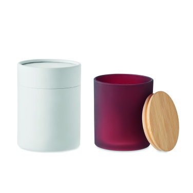Logo trade promotional giveaways picture of: Plant based wax candle 200 gr