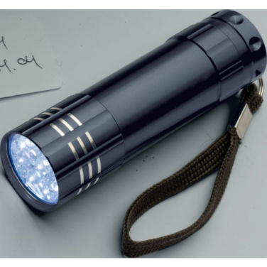 Logo trade business gift photo of: 6 COB metal torch MONTARGIS