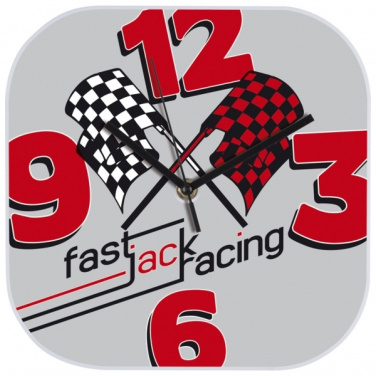 Logo trade promotional gift photo of: Wall clock with all over clock face BEL AIR