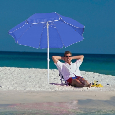 Logo trade promotional items image of: Beach umbrella FORT LAUDERDALE