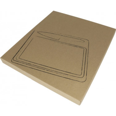 Logo trade business gifts image of: Cutting board with knife MANTOVA