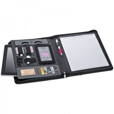 Logo trade promotional products picture of: A4 folder with power bank Elda